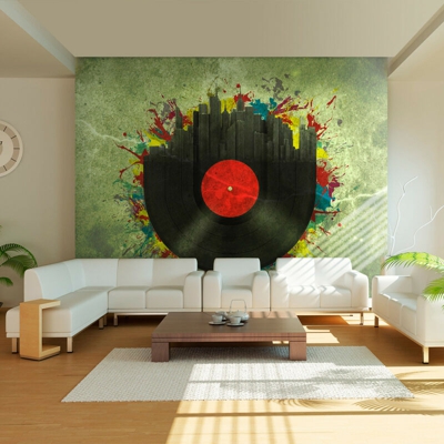 Fotomurale - Colorful melodies of the city - 250x193