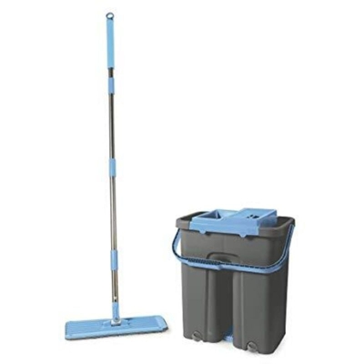 Galileo - Mop lava e strizza 12 L con secchio in ABS e sistema wash&dry