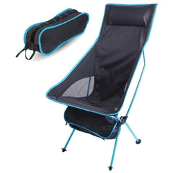 Sedia Da Campeggio Esterna In Tessuto Oxford Pieghevole Pieghevole Allungabile Da Campeggio [ cielo Blu] en oferta