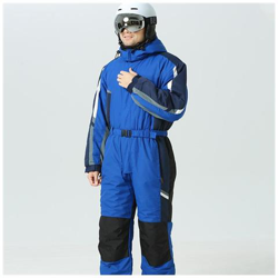 Felpa Con Cappuccio Da Uomo Tuta Da Neve- Sport Inverno Uomo Tuta Da Sci In Pile Da Donna Abbigliamento Da Snowboard, Tute Da Neve Maschili Impermeabili Calde [ blu / M-170] en oferta