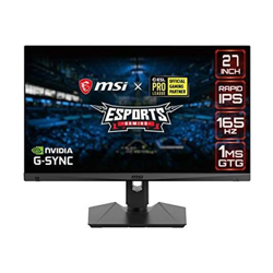Optix Mag274qrf Monitor Gaming 27'''', Display 16:9 Wqhd (2560x1440), Frequenza 165hz, 1ms, Pannello Rapid Ips, G-sync Compatibile E Amd Freesync, Hdr Ready, Gaming Osd características