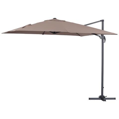 Ombrellone Da Giardino Decentrato In Alluminio Sun 3 - Quadrato - 3 X 3 M - Talpa