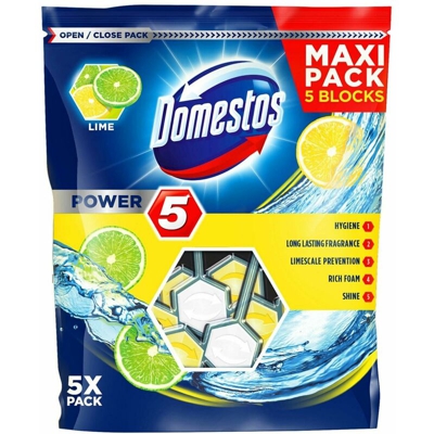 Domestos Power 5 Blocks - Confezione da 5 - Lima.