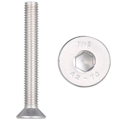 5 pz 304 in acciaio inox a testa svasata esagono incassato DIN7991 vite a testa piatta vite a esagono incassato M-8 * 60 en oferta