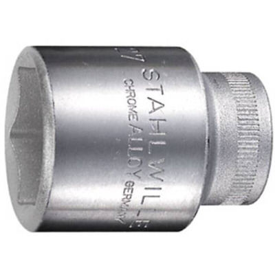 Stahlwille - Chiave a bussola in acciaio - Serie 52 - Attacco quadro femmina da 1/2' - Misure: 19 mm
