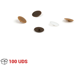 25 tappi coprivite, Beige, diametro: 12mm. Marchio - REI en oferta