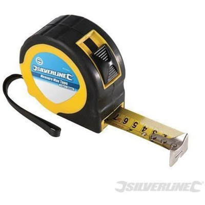 Flessometro Measure Max 7.5 m x 25 mm - Silverline