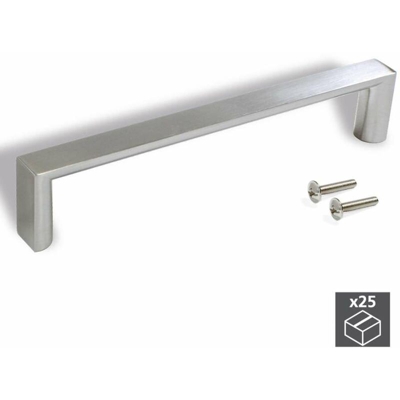25 Maniglie per mobile Fuji 96 mm nichel satinato - Emuca