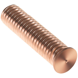 Set 100 Pz Perni Di Saldatura Prigionieri Filettati Placcati In Rame M10 40 Mm en oferta