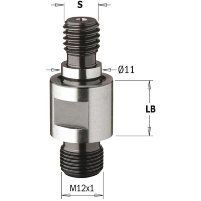 Cmt Orange Tools - 506.150.01 ATTACCO FILETTATO S=M10/11 LB=15 PER PUNTE M12X1 DX