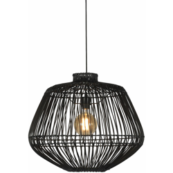 [G-M-MADAGASCAR/H50/B] Lampada A Sospensione Madagascar Malacca Ø60x50cm | Nero (G-M-MADAGASCAR/H50/B) características