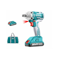 Avvitatore a impulsi Total TOTTIWLI2011 con 2 batterie al litio 20V 2 Ah e borsa características