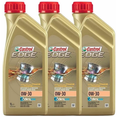 olio motore edge 0w30 confezione da 3 flaconi da litri 1 - Castrol