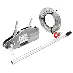 Wiltec - Paranco a fune max 800kg fune 20m Ø8,3mm per sollevamento spostamento carichi en oferta