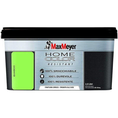 MAX MEYER - PITTURA MURALE DECORATIVA HOME COLOR RESISTANT 2,5 lt BAMBOO