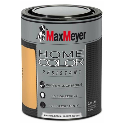 Max Meyer - MAXMEYER- PITTURA MURALE DECORATIVA HOMECOLOR RESISTANT 0,75 LT AMBRA