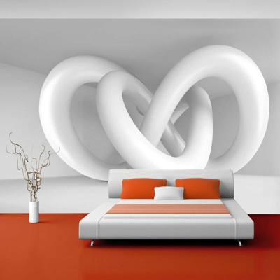 Artgeist - Fotomurale - White weave - 350x245