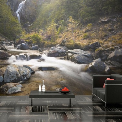 Artgeist - Fotomurale - Ohakune - Waterfalls in New Zealand - 350x270