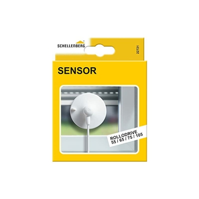 22721 Sensore Solare per avvolgitore Elettrico ROLLDRIVE 55, 65 e 105, Bianco - Schellenberg