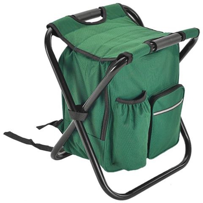 Sgabello Zaino Pieghevole 2 In 1 Per Esterno [ verde]
