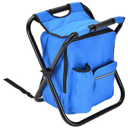 Sgabello Zaino Pieghevole 2 In 1 Per Esterno [ blu] precio