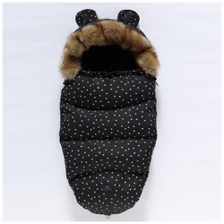 Calze Invernali Caldo Sacco A Pelo Per Il Bambino Che Dorme [ nero Bianco Goccia Di Pioggia] precio