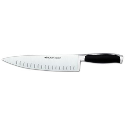 Serie Kyoto - Coltello Da Cucina - Acciaio Inossidabile Forgiato Nitrum 240 Mm - Manico Polioxymetilene (pom) Colore Nero
