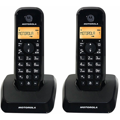 Motorola s1202 black duo cordless handsfree phone handsfree 50 contatti