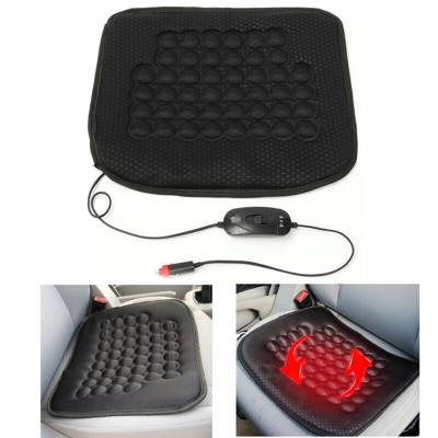 Coprisedile elettrico universale 12V Riscaldatore anteriore per auto elettrica Nero