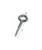 OCCHIOLO CREM.ZN 23x 90 mm 6.00x42 d.10 Pz.4 GEMAC