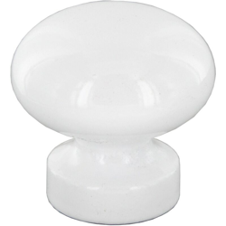 Pomolo pomello per mobili in legno bianco 30 mm 25 pezzi art. 101/C precio