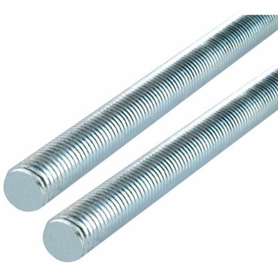 2 pz x m 1 mm 6 barretta tutto filetto zincata cl 48 - Barra Filettata