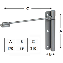 .chiudiporta Ercole Bronzato Sx - Aldeghi en oferta
