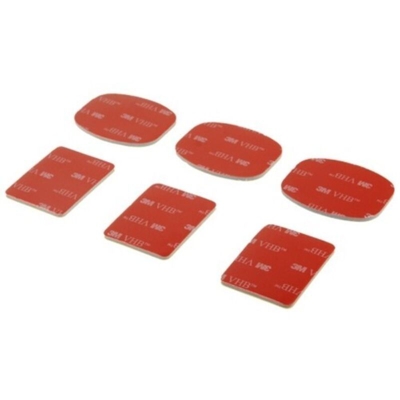 KIT 4 Pezzi Supporti curvi & piatti con Basi 3M ? adesivi per GoPro HERO 2/3/3+/4/5 OS8 Modello - 4 Adesivi