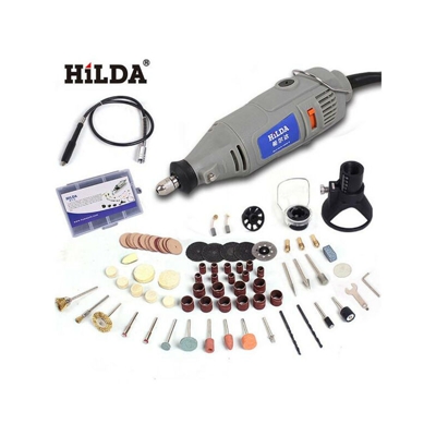 Trapano elettrico con albero flessibile Utensili elettrici Utensile rotante elettrico + 91 parti di accessori + copertura protettiva + localizzatore