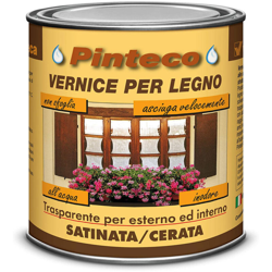 PINTECO SATINATA ML. 750 VERNICE TRASPARENTE PER LEGNO - Veleca características