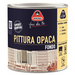 Boero - Pittura Opaca di Fondo Legno Riempitiva Sottosmalto Interni Bianco 775 Formato: 2 L precio