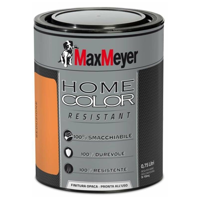 Max Meyer - MAXMEYER- PITTURA MURALE DECORATIVA HOMECOLOR RESISTANT 0,75 LT SEDUZIONE