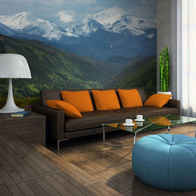 Artgeist - Fotomurale - Paesaggio di montagna in primavera - 350x270