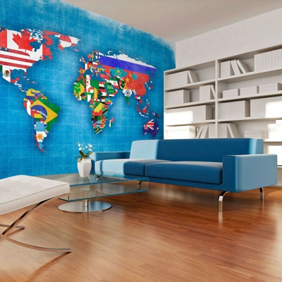 Fotomurale - Flags of countries - 250x193