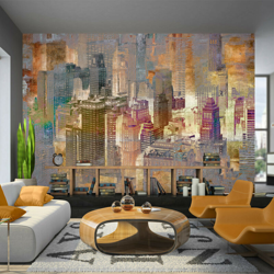 Artgeist - Fotomurale - Città nella nebbia - 350x245 en oferta