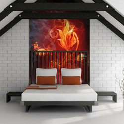 Artgeist - Fotomurale - Fiore ardente - 350x270 en oferta
