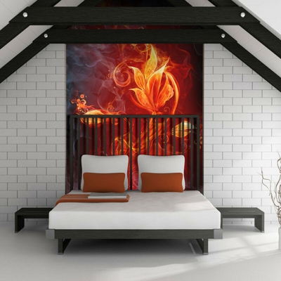 Artgeist - Fotomurale - Fiore ardente - 350x270