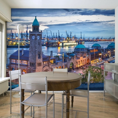 Artgeist - Fotomurale - St. Pauli Landing Stages - 350x270