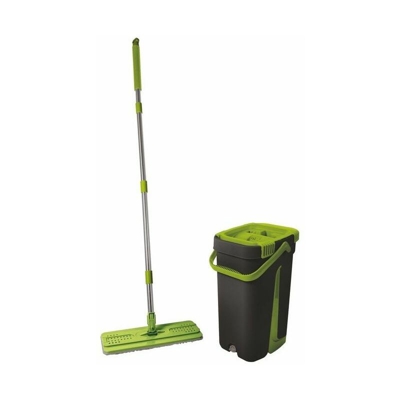 Mop lava e strizza 9 L con secchio in ABS e sistema wash&dry