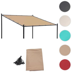 Telo Di Ricambio Copertura Tetto Per Gazebo Hwc-a22 Poliestere 3x3m Marrone Beige en oferta