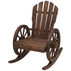 Sedia A Dondolo Stile Rustico Adirondack In Legno Di Abete precio