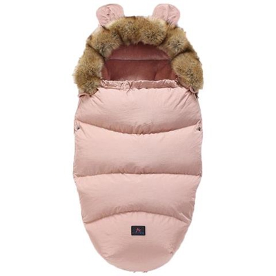 Passeggino Per Neonato Coprigambe Per Sedia A Rotelle In Pile Antivento Caldo E Morbido Sacco A Pelo [ rosa Scuro / Collo Di Pelliccia 0-24m]
