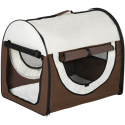 EASYCOMFORT Trasportino per cani pieghevole, caffè, 70x51x59cm en oferta