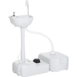 EASYCOMFORT Lavabo Portatile da Campeggio con 2 Ruote, Serbatoio Acqua 17L, cisterna di Scarico 24L e Serbatoio Sapone 3.5L características